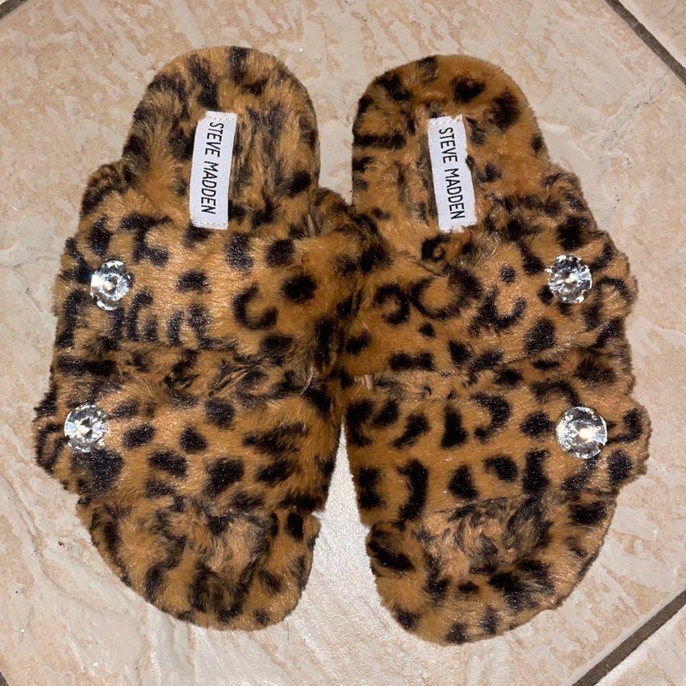 Steve Madden Faux Fur Slippers